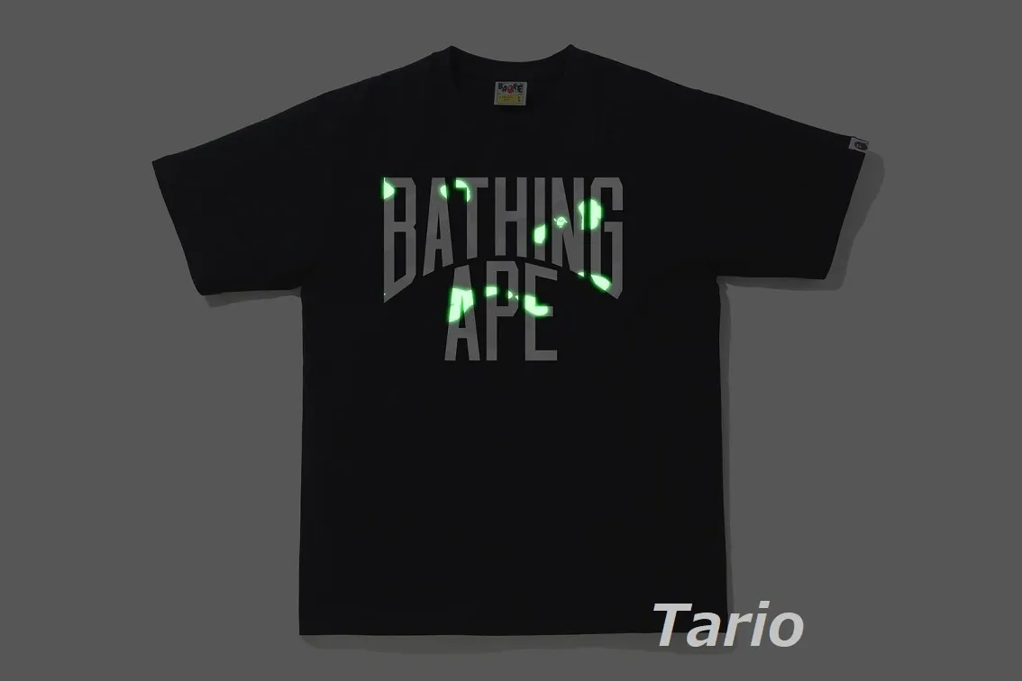 A BATHING APE  |Street Style Cotton Short Sleeves Logo T-Shirts