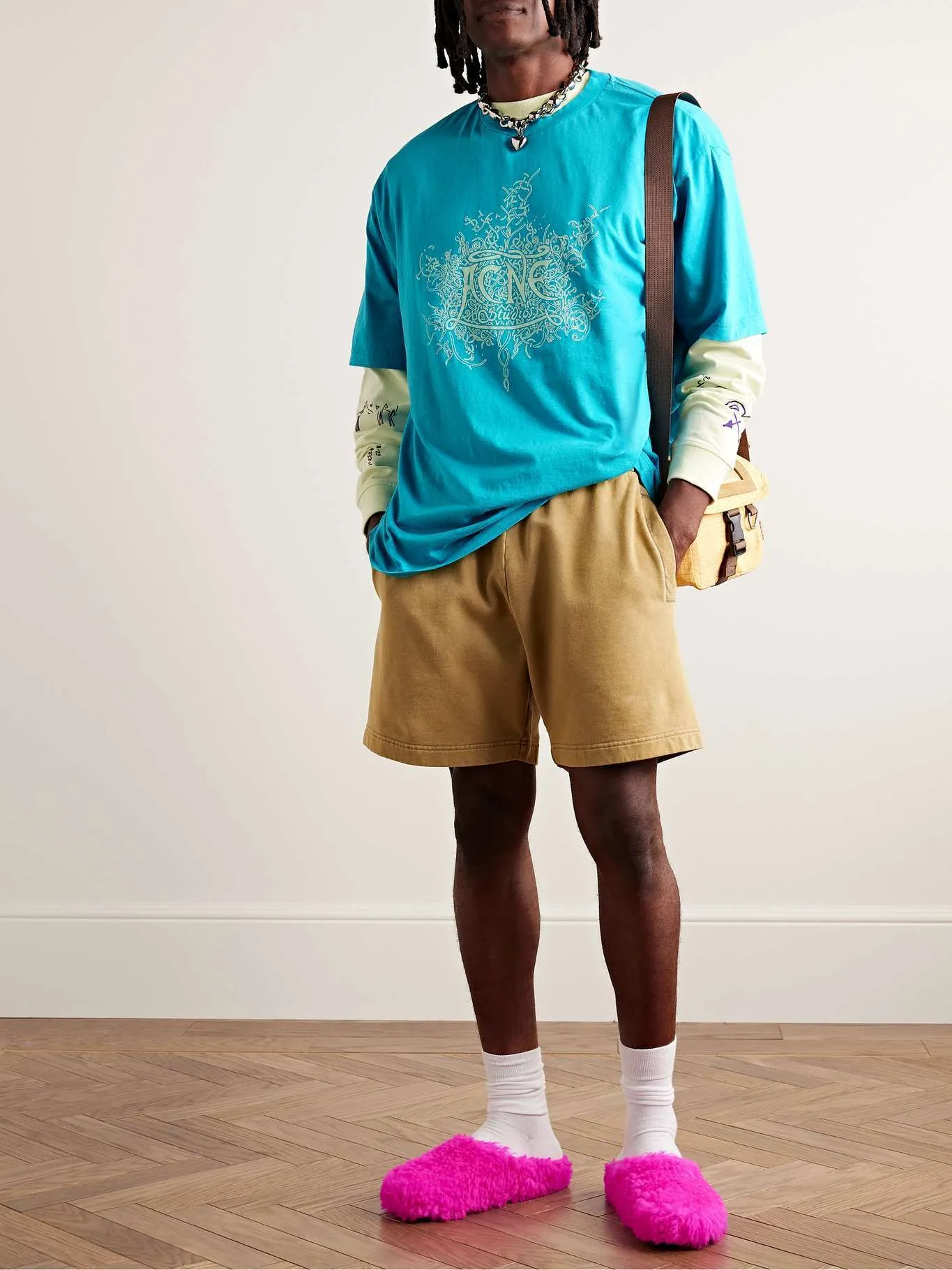 Acne Studios  |Cotton Short Sleeves Logo Designers T-Shirts