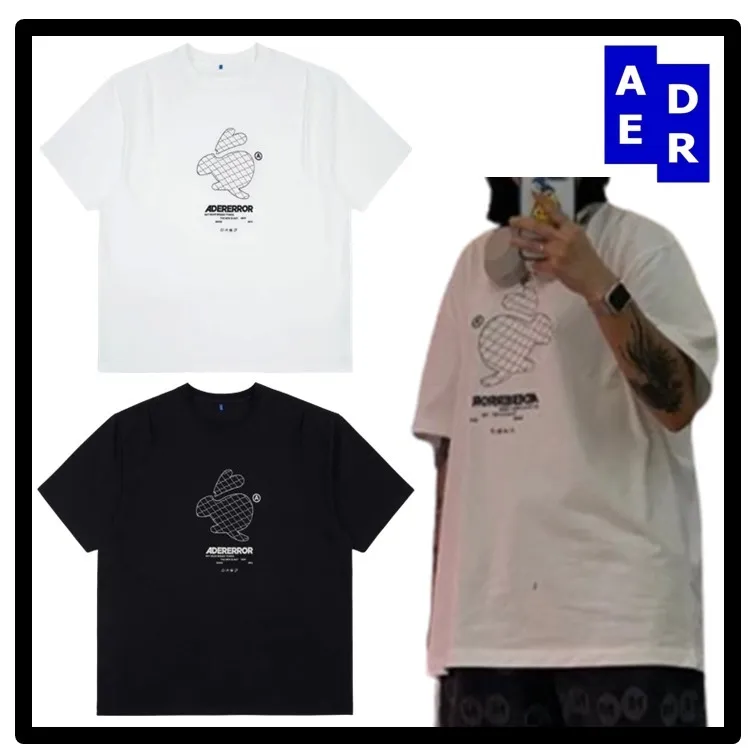 ADERERROR  |Unisex Street Style Logo T-Shirts