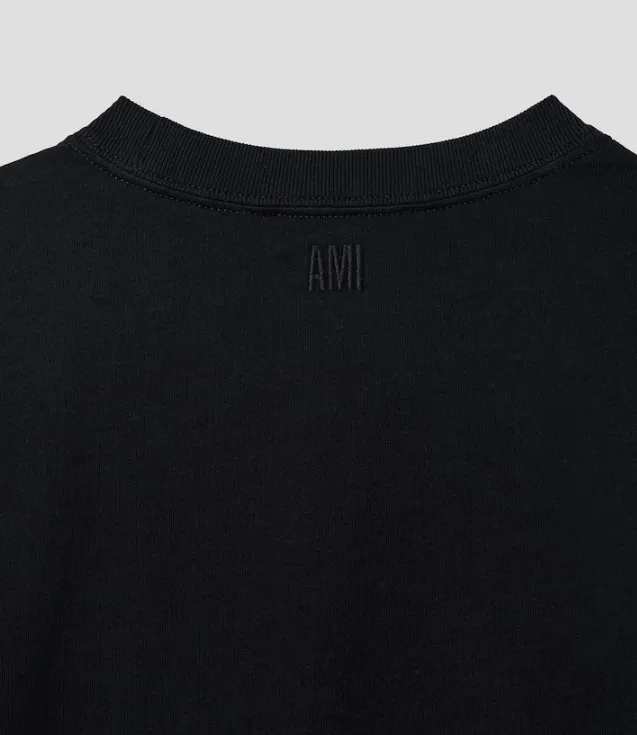 AMI PARIS  |Unisex Street Style Cotton Short Sleeves Logo Designers