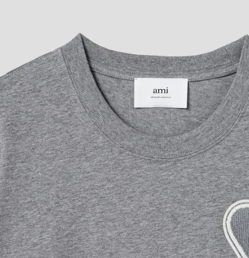 AMI PARIS  |Unisex Street Style Cotton Short Sleeves Logo Designers