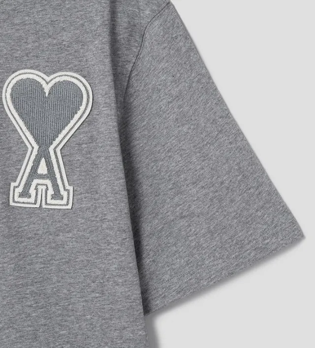 AMI PARIS  |Unisex Street Style Cotton Short Sleeves Logo Designers