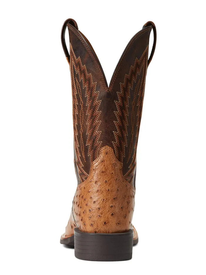 Ariat 10040281 Mens Quantum Primo Full Quill Ostrich Western Boot Beam Brown