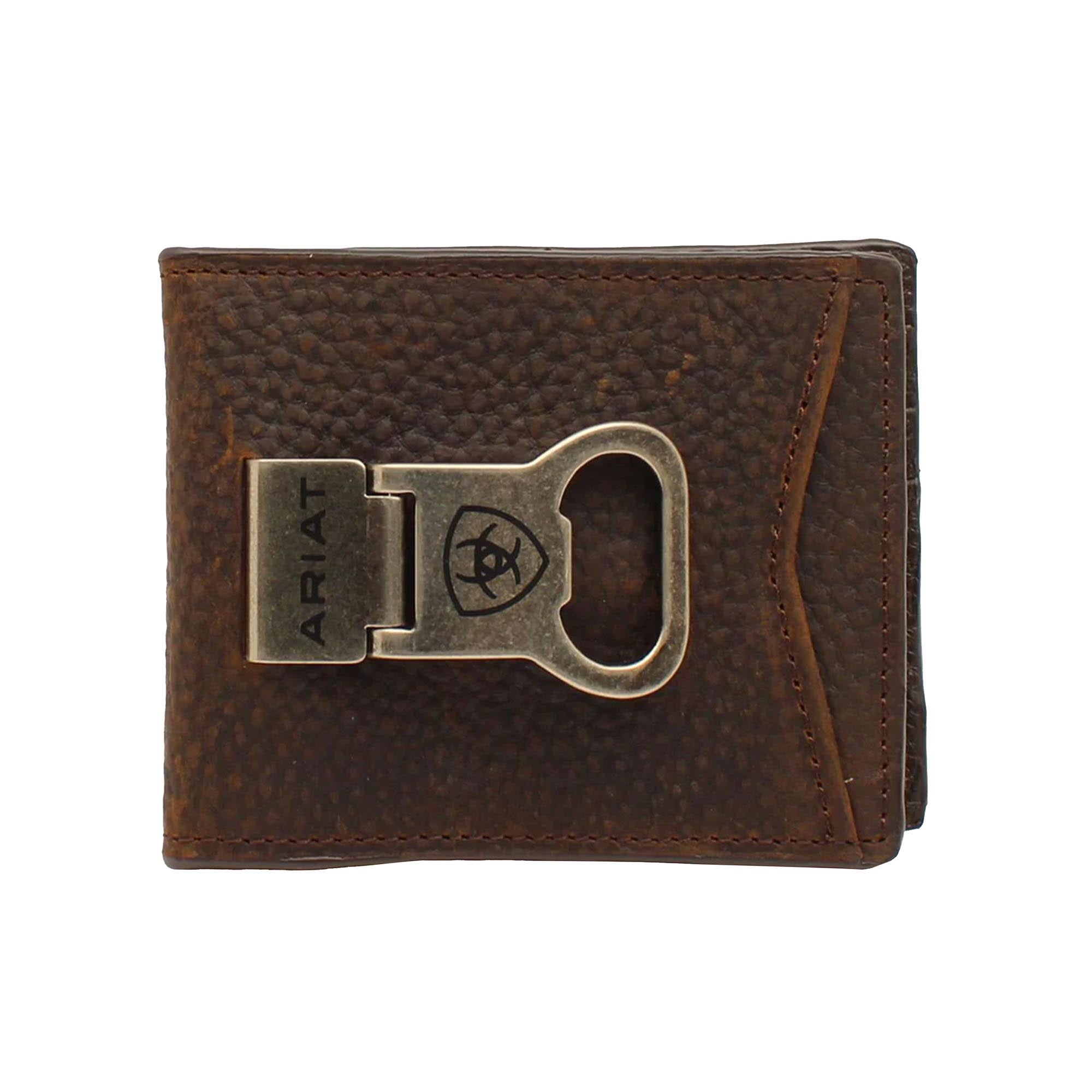 Ariat BiFold Money Clip Wallet Brown Rowdy