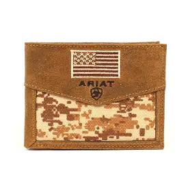 Ariat BiFold Wallet Medium Brown Camo