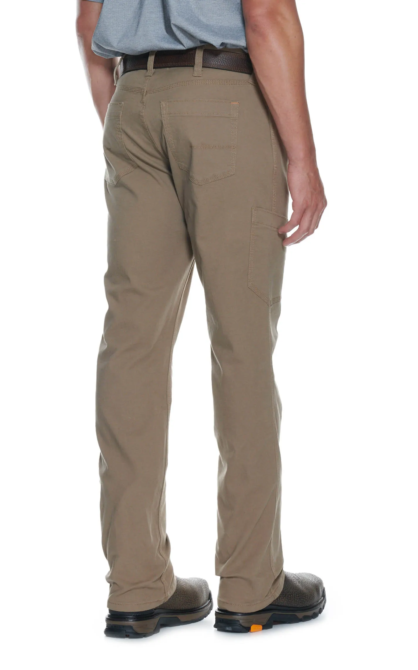 Ariat Men's Rebar M4 Khaki Low Rise DuraStretch Made Tough Stackable Straight Leg Work Pant