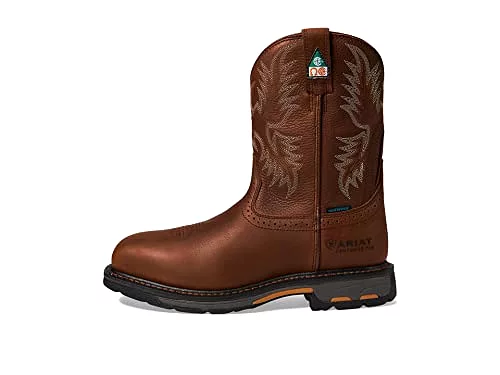 ARIAT mens Workhog Wide Square Toe Csa Waterproof Composite Toe Work Boot Western Boot