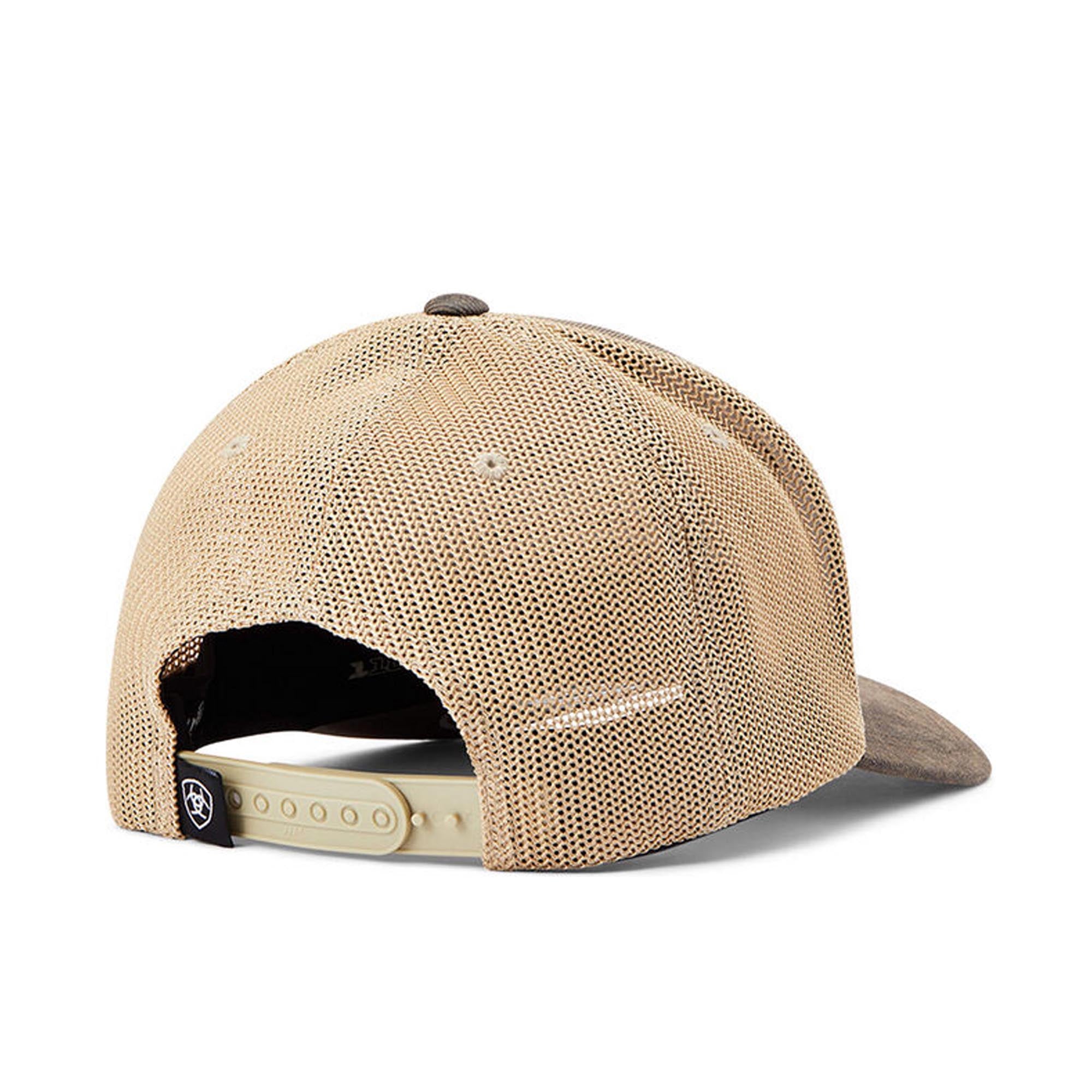 Ariat Mesh Snap Back Oil Skin Brown Patriot