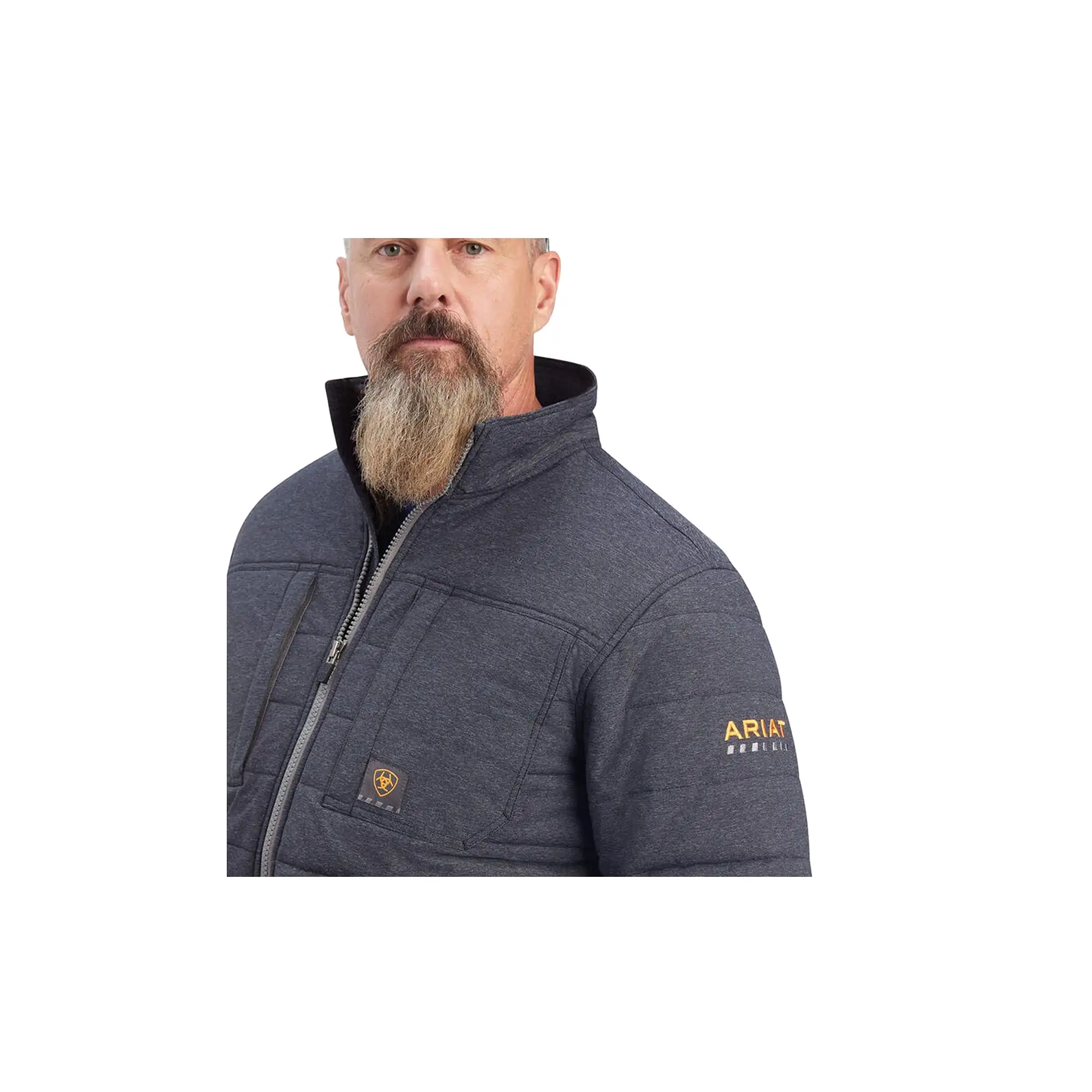 Ariat Rebar Valiant Stretch Canvas WP Insulated Jacket Charcoal Heather