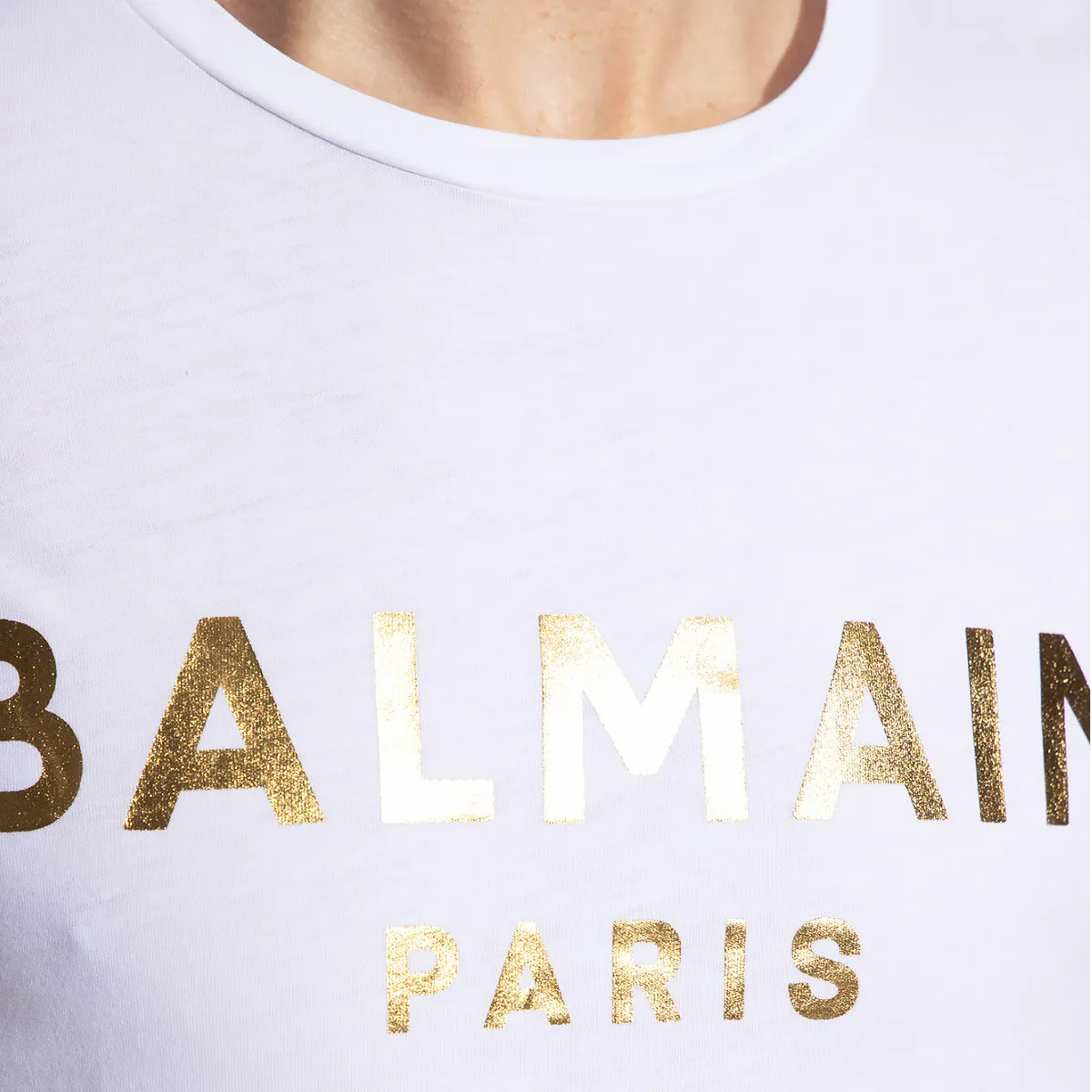 BALMAIN  |Crew Neck Cotton Short Sleeves Logo Luxury