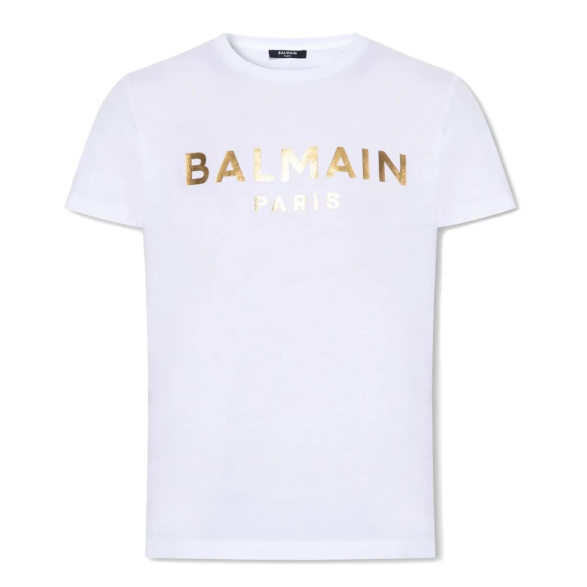 BALMAIN  |Crew Neck Cotton Short Sleeves Logo Luxury