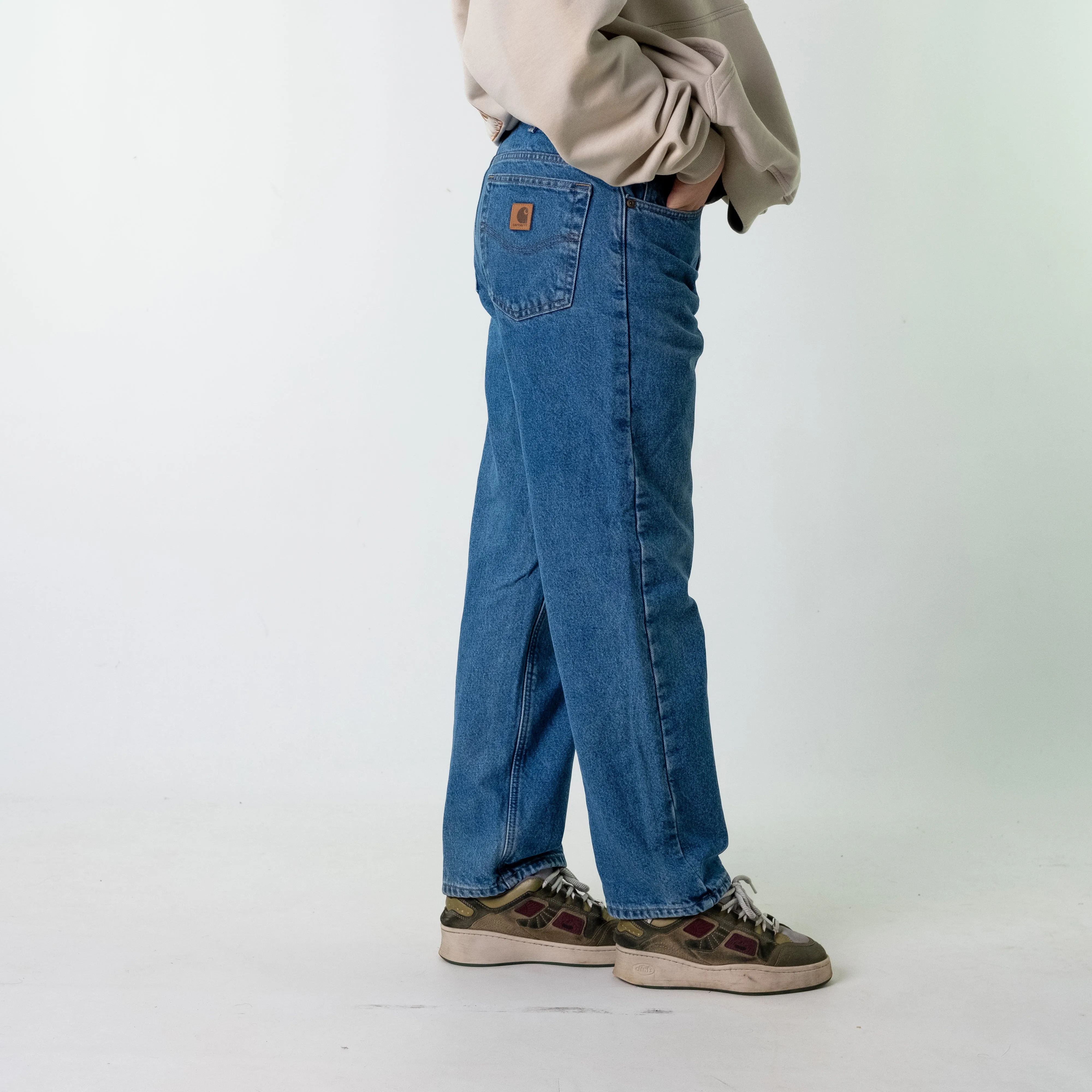 Blue Denim 90s Carhartt  Cargo Skater Trousers Pants Jeans (32x30)