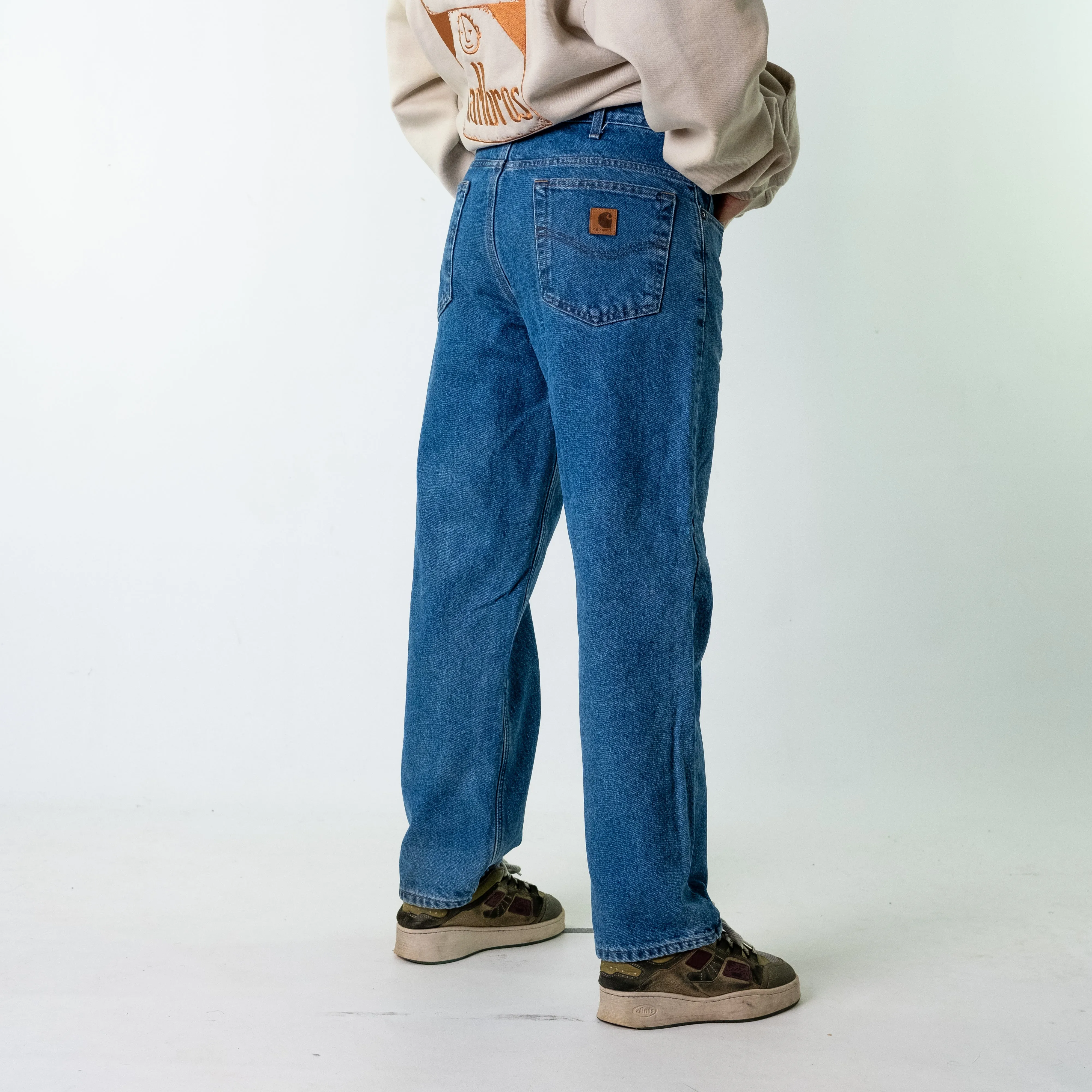 Blue Denim 90s Carhartt  Cargo Skater Trousers Pants Jeans (32x30)