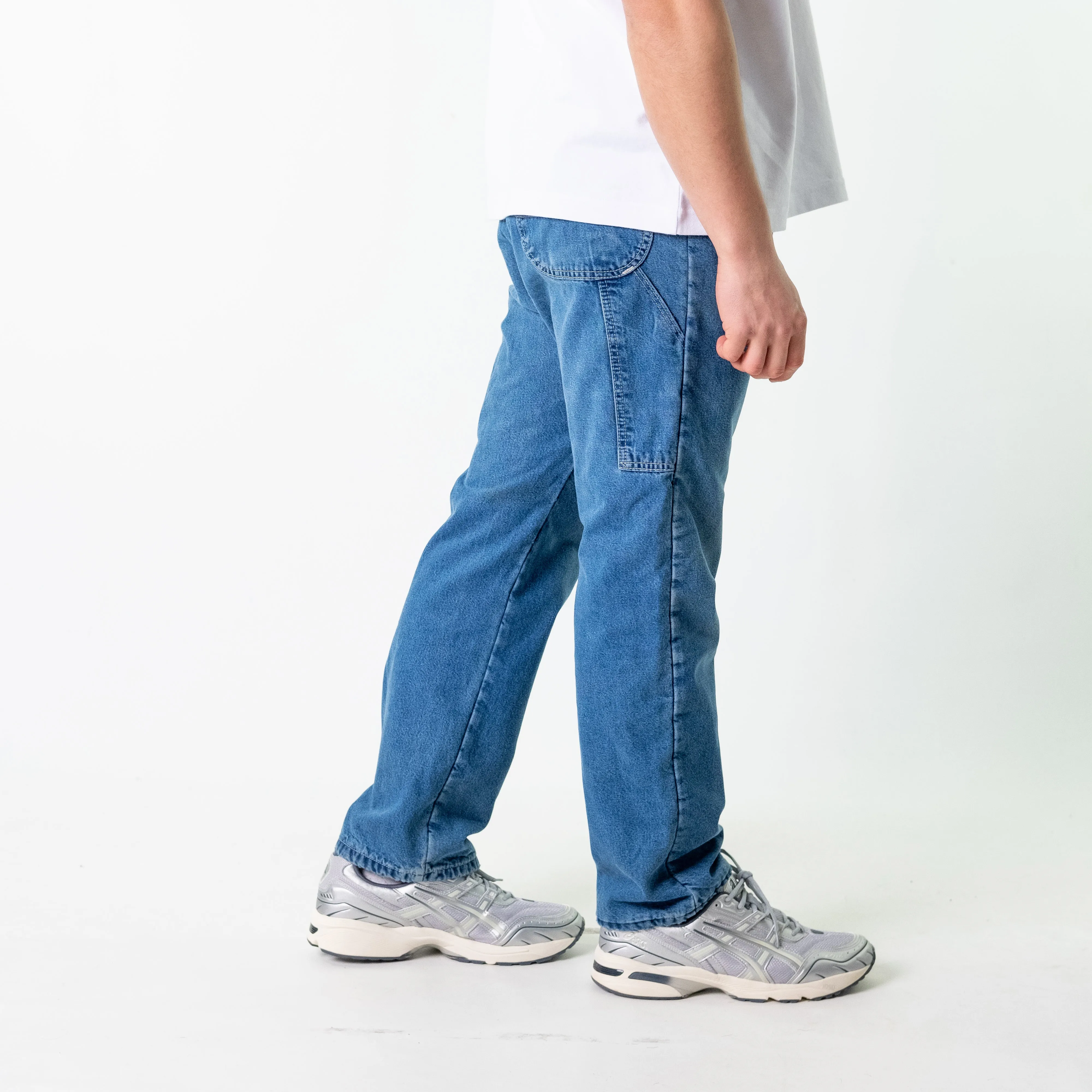 Blue Denim 90s Dickies  Cargo Skater Trousers Pants Jeans (34x30)