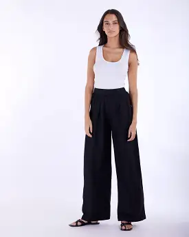 Cancun Linen Pant - Black