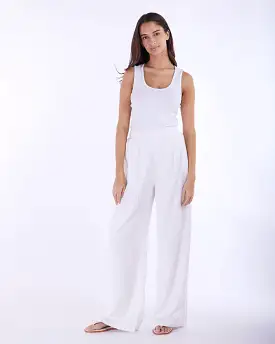 Cancun Linen Pant - White