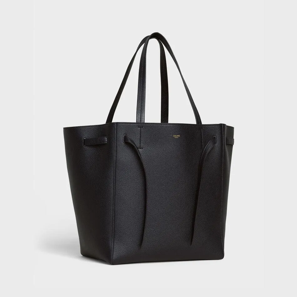 Celine Small Cabas Phantom In Soft Grained Calfskin Black