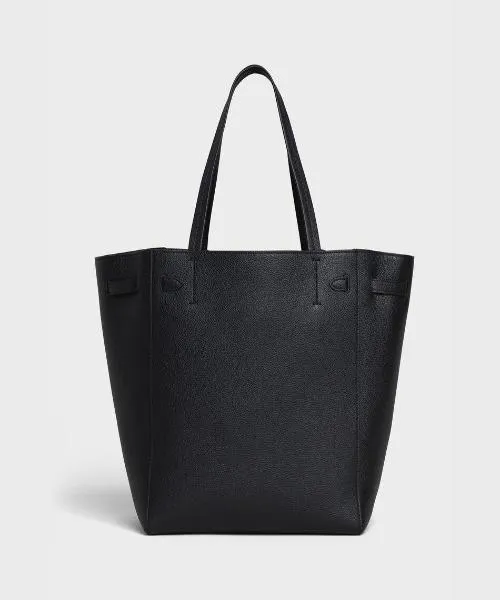 Celine Small Cabas Phantom In Soft Grained Calfskin Black