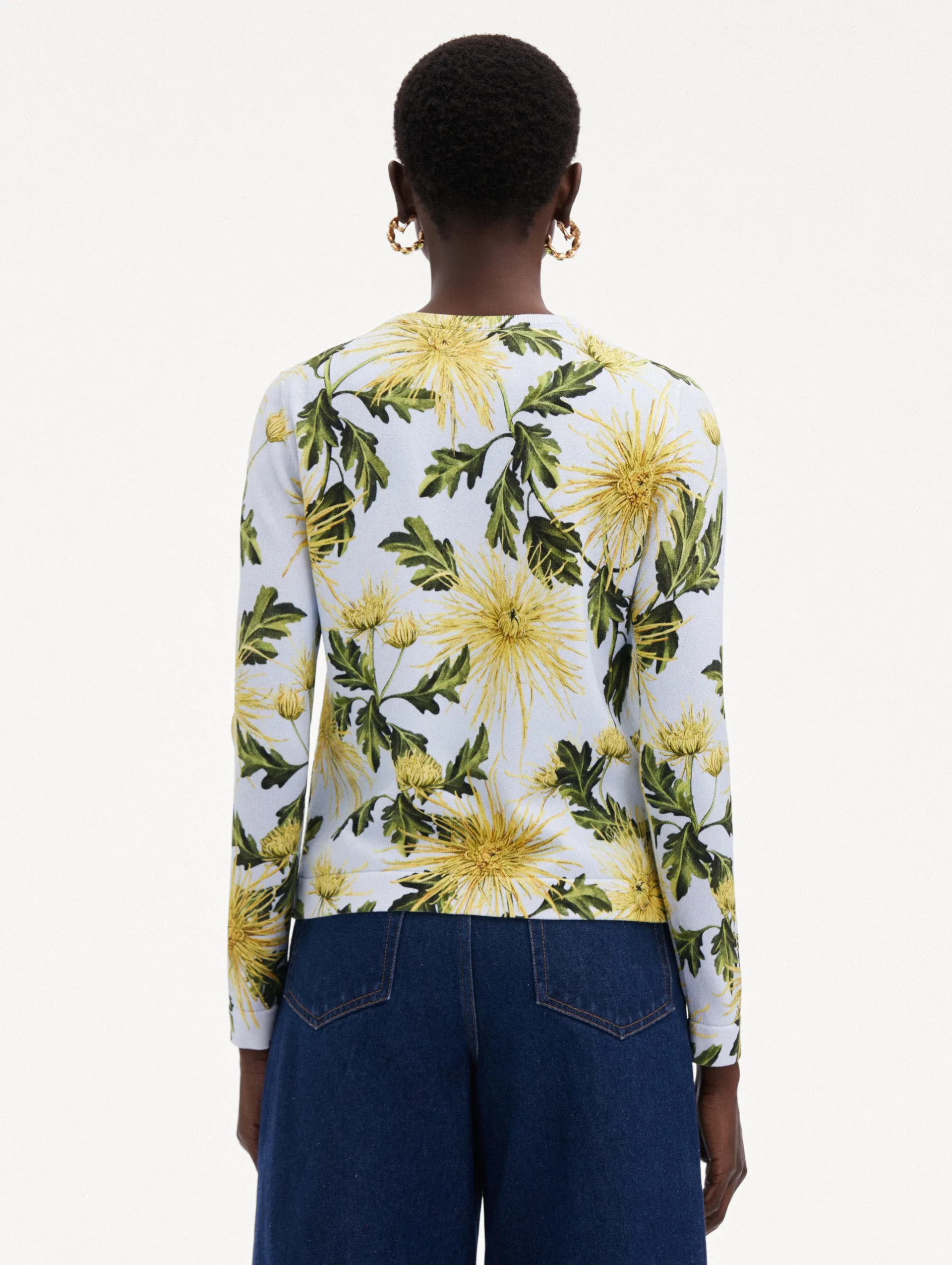 Chrysanthemum Printed Cardigan