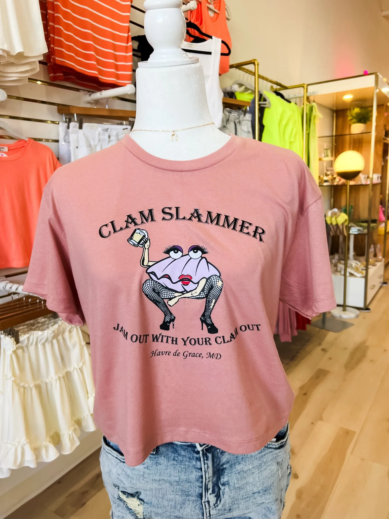 Clam Slammer Crop Top