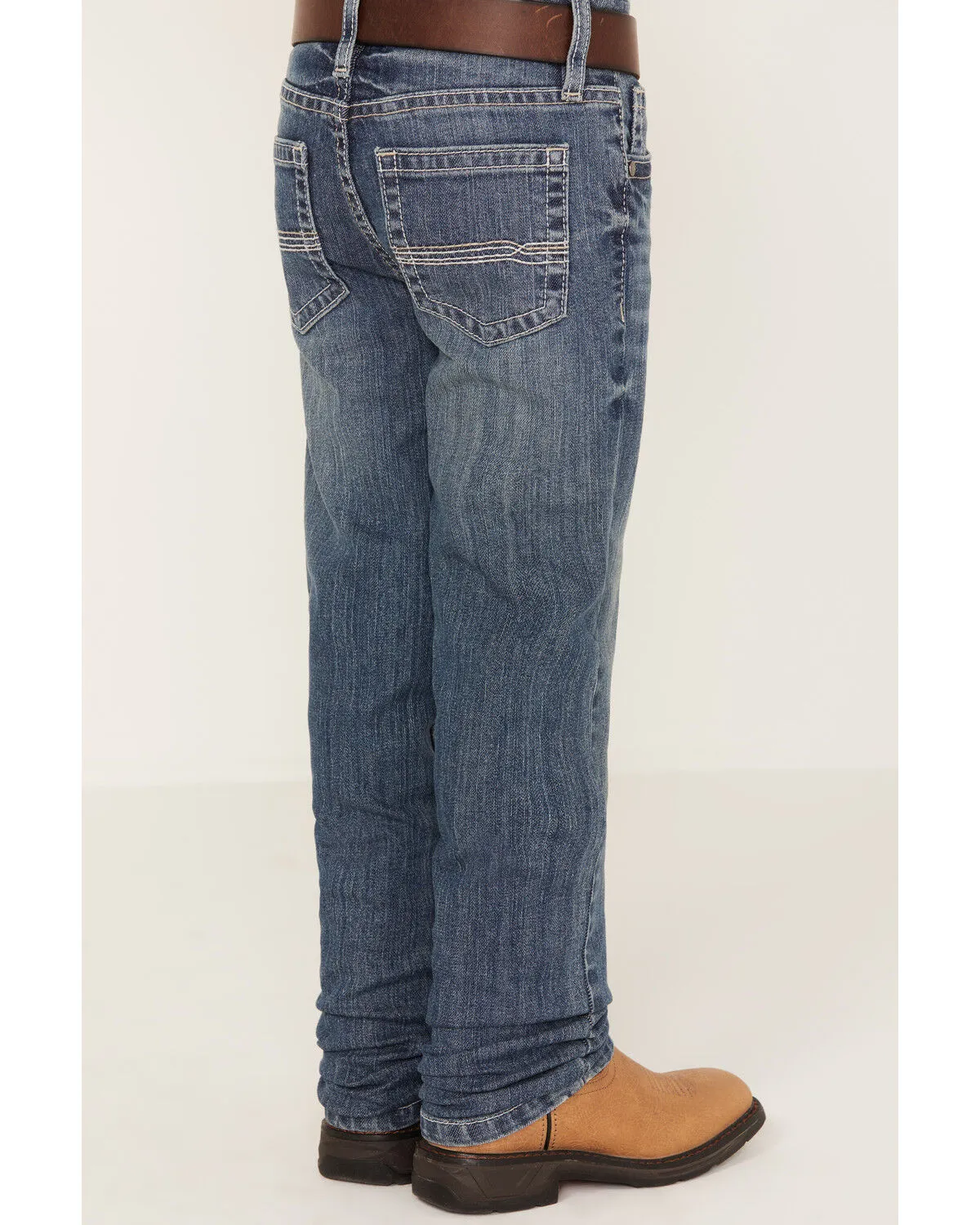 Cody James Little Boys' Light Wash Casey Stackable Straight Jeans