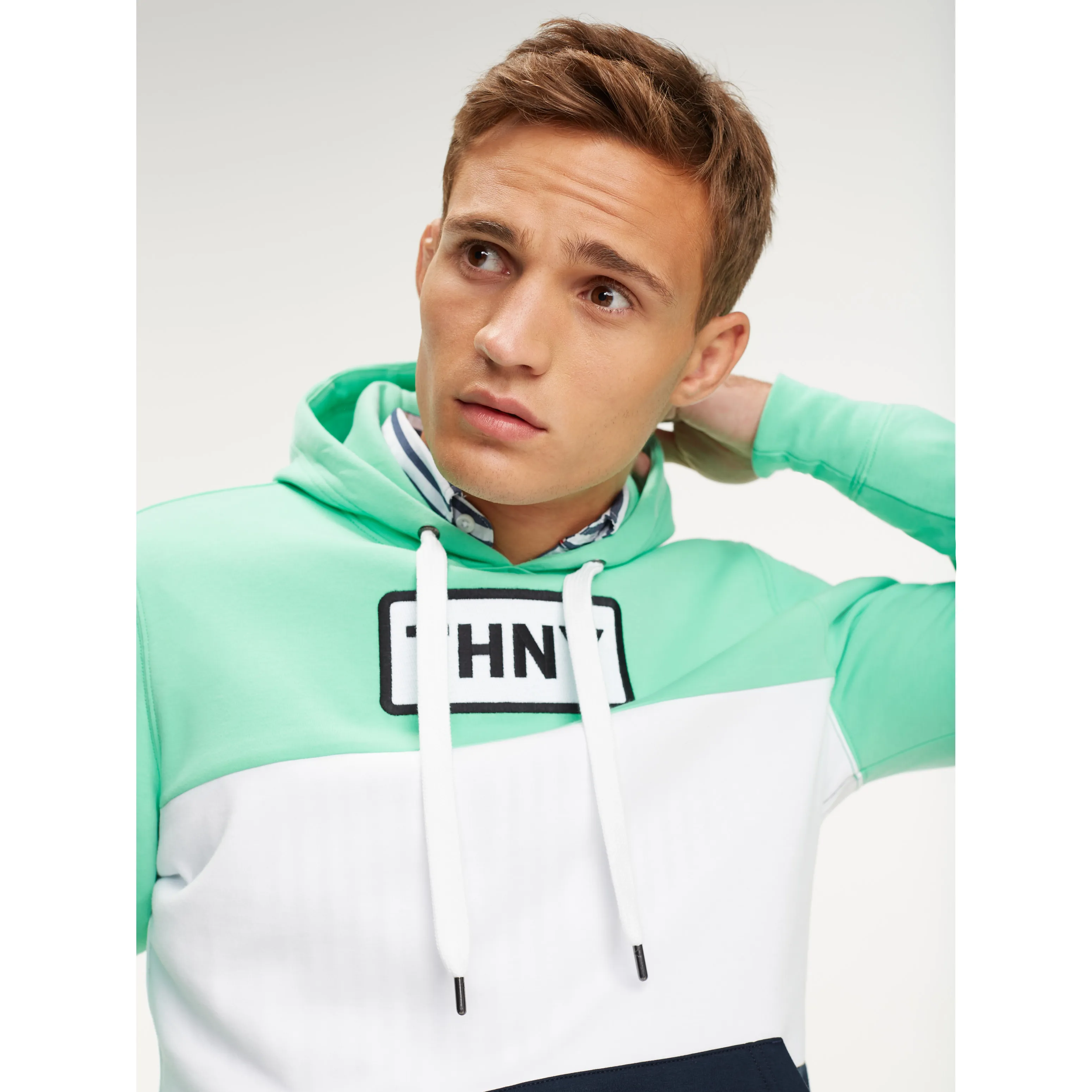 Colour-blocked Slogan Hoodie | Hoodies | Tommy Hilfiger