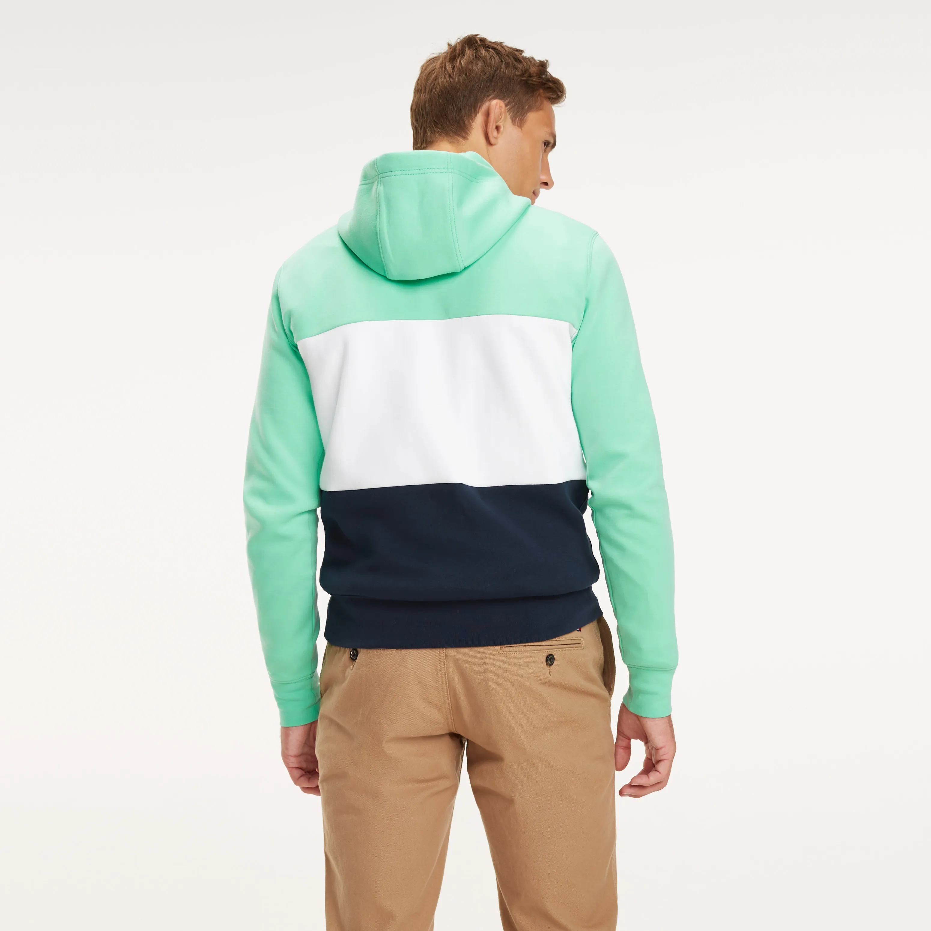 Colour-blocked Slogan Hoodie | Hoodies | Tommy Hilfiger