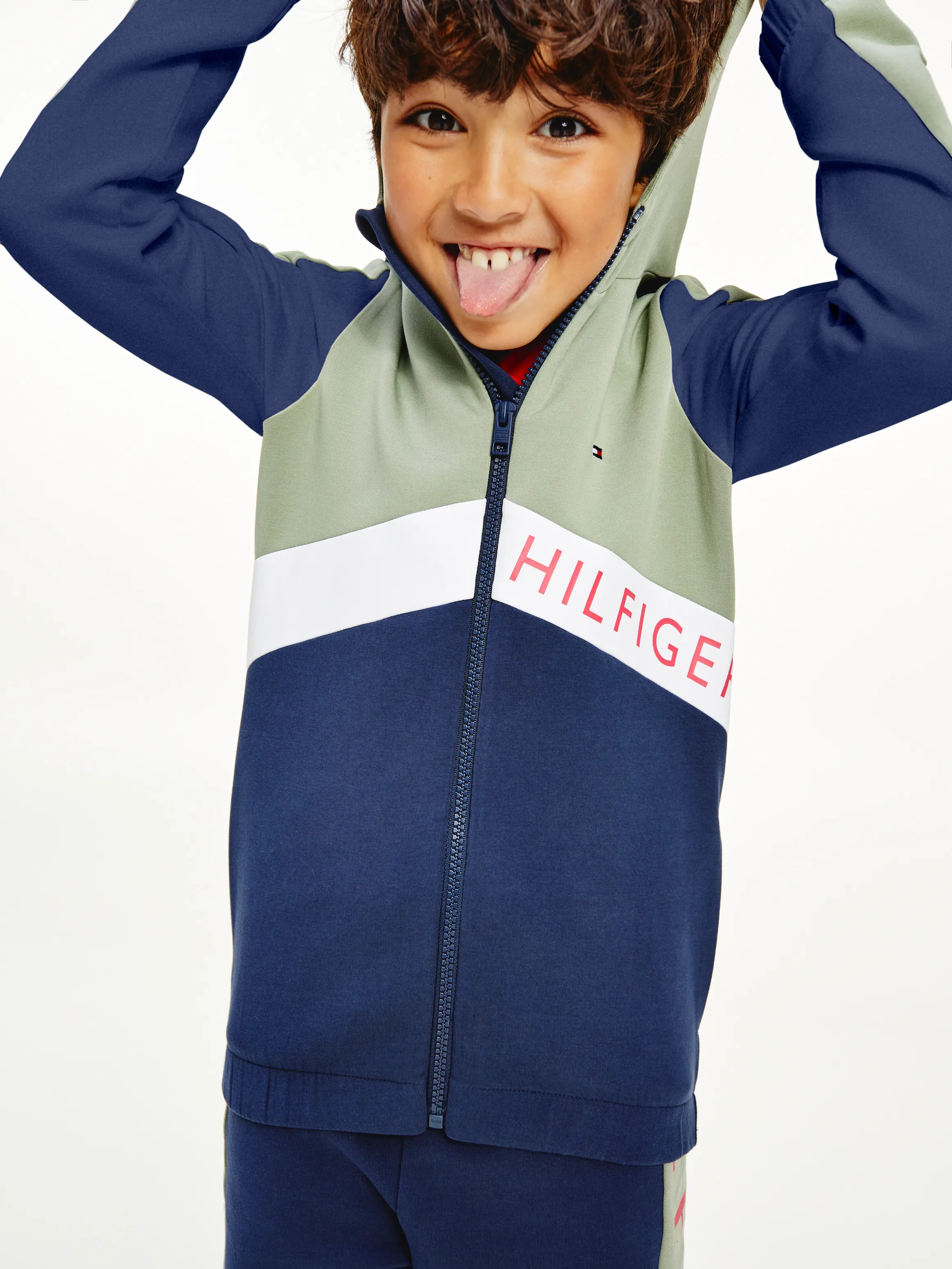 Colour-Blocked Zip-Thru Hoodie | Hoodies | Tommy Hilfiger