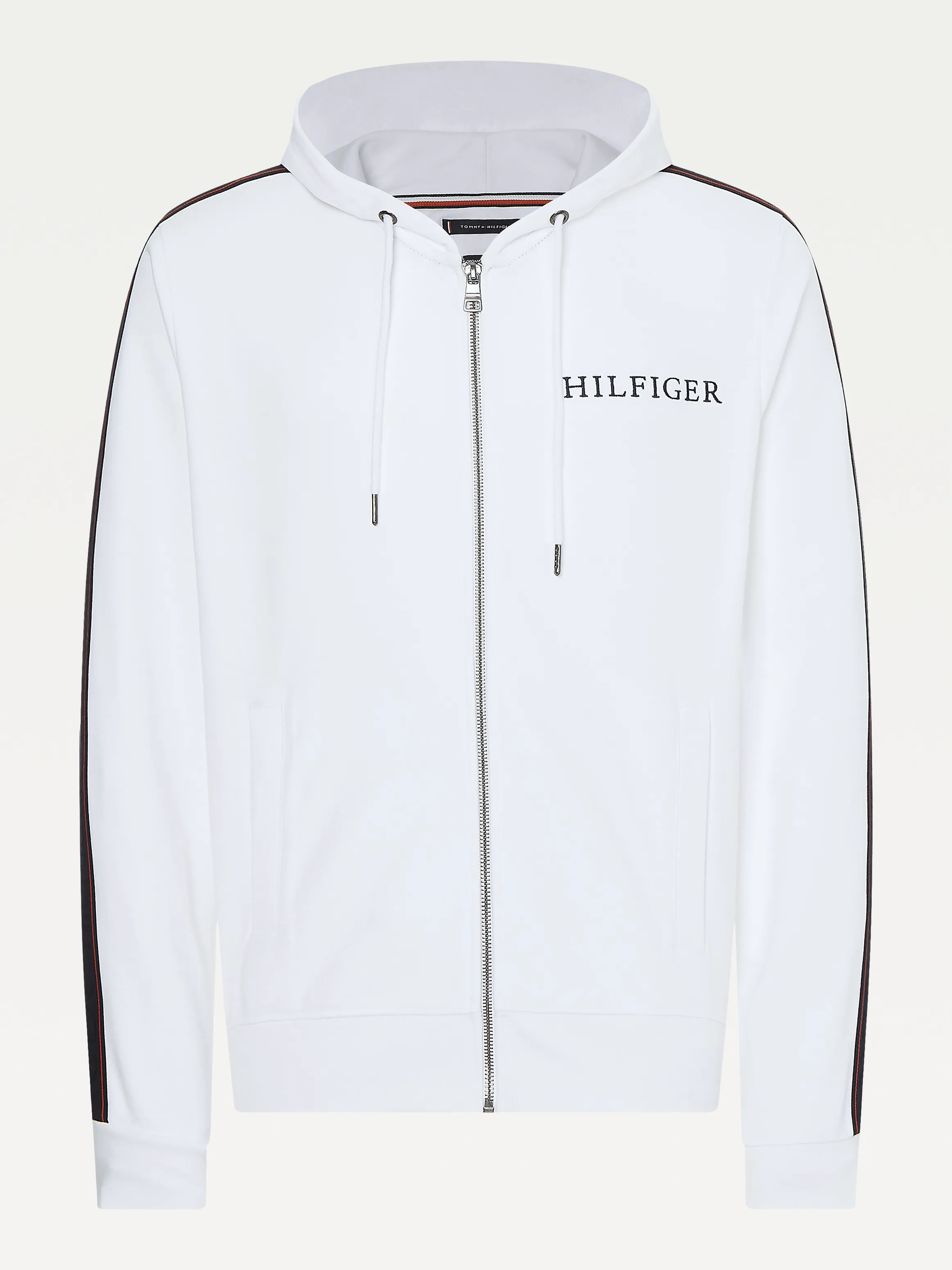 Contrast Tape Zip-Thru Hoodie | Hoodies | Tommy Hilfiger