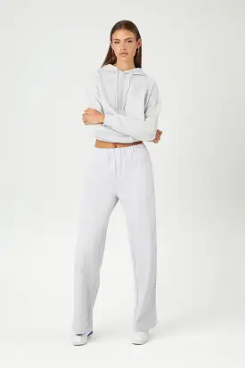 Cotton Wide-Leg Pants