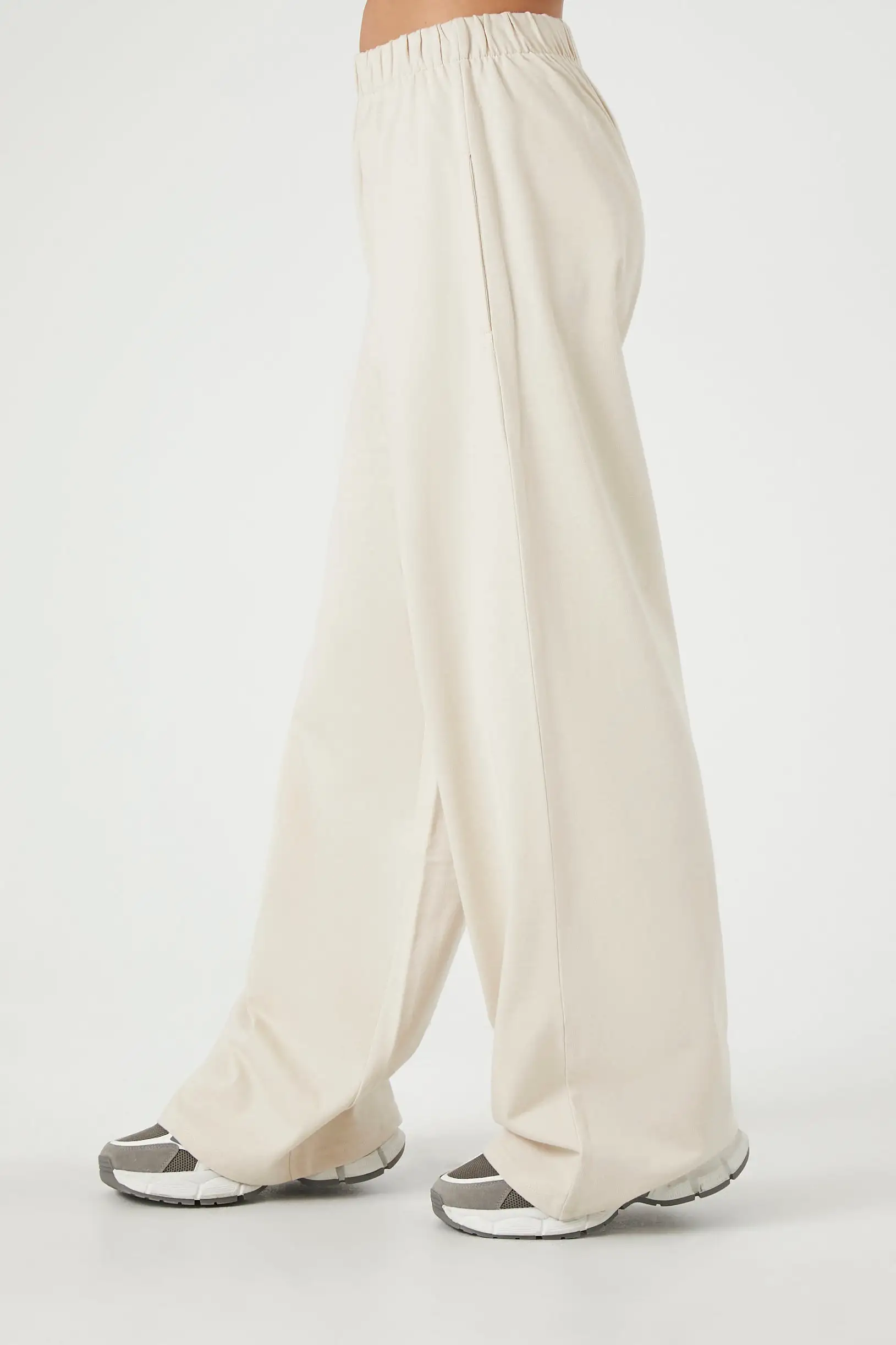 Cotton Wide-Leg Pants