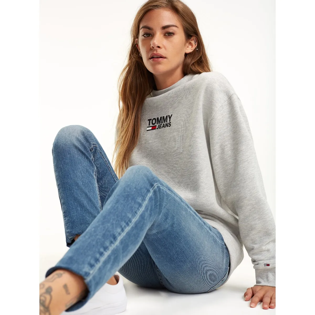 Crew Neck Logo Sweatshirt | Hoodies | Tommy Hilfiger