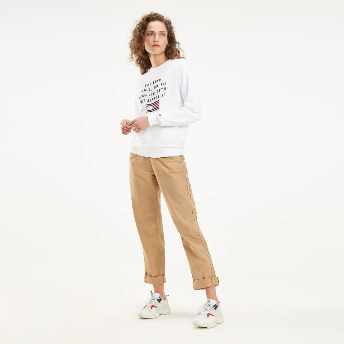 Crew Neck Terry Sweatshirt | Hoodies | Tommy Hilfiger