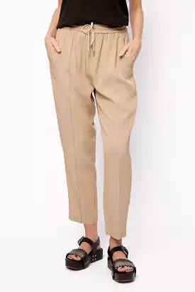 Cropped Pull-On Pant in Dune