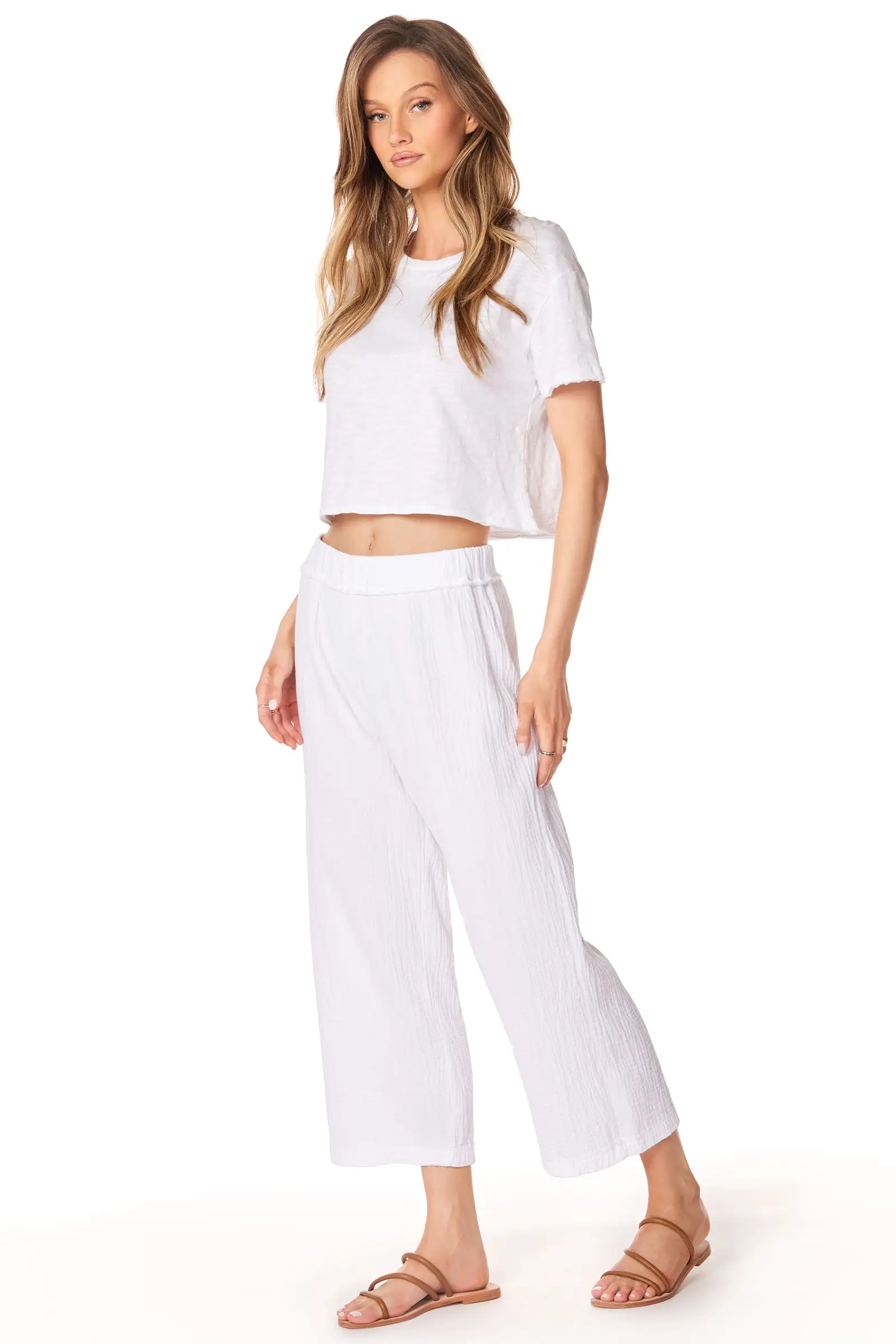 CROPPED WIDE LEG PANT