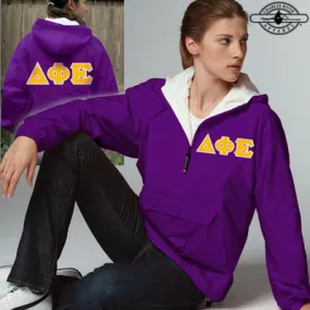 Delta Phi Epsilon Pullover Jacket - Charles River 9905 - TWILL