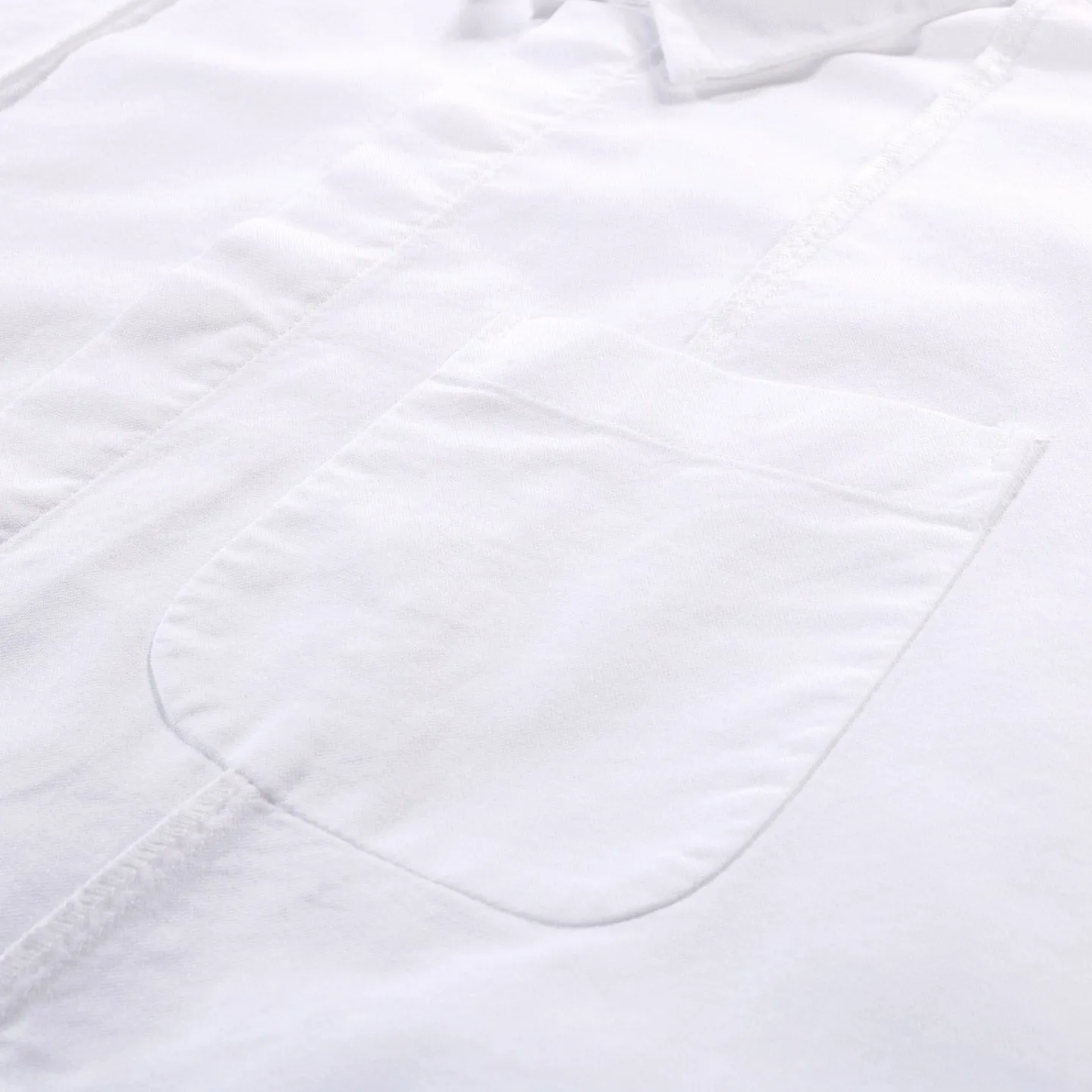 ENGINEERED GARMENTS COMBO SHORT COLLAR SHIRT WHITE COTTON OXFORD