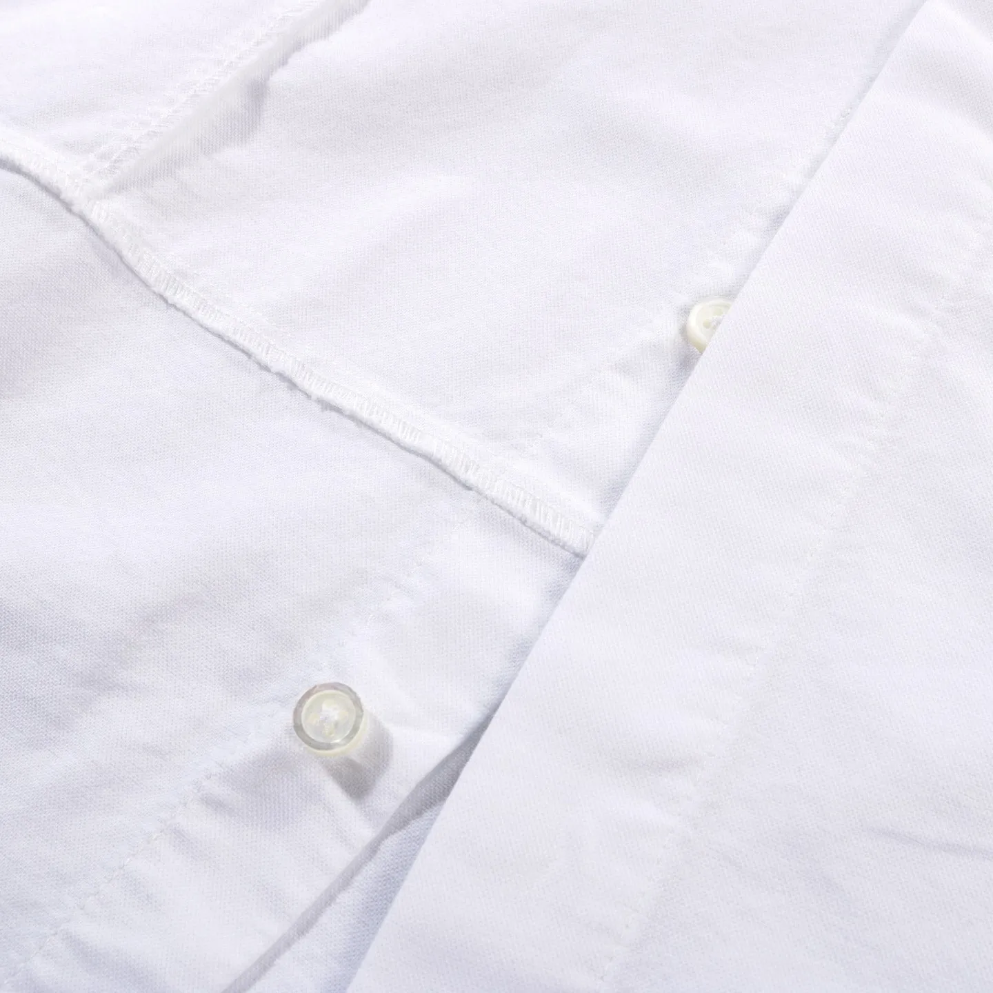 ENGINEERED GARMENTS COMBO SHORT COLLAR SHIRT WHITE COTTON OXFORD