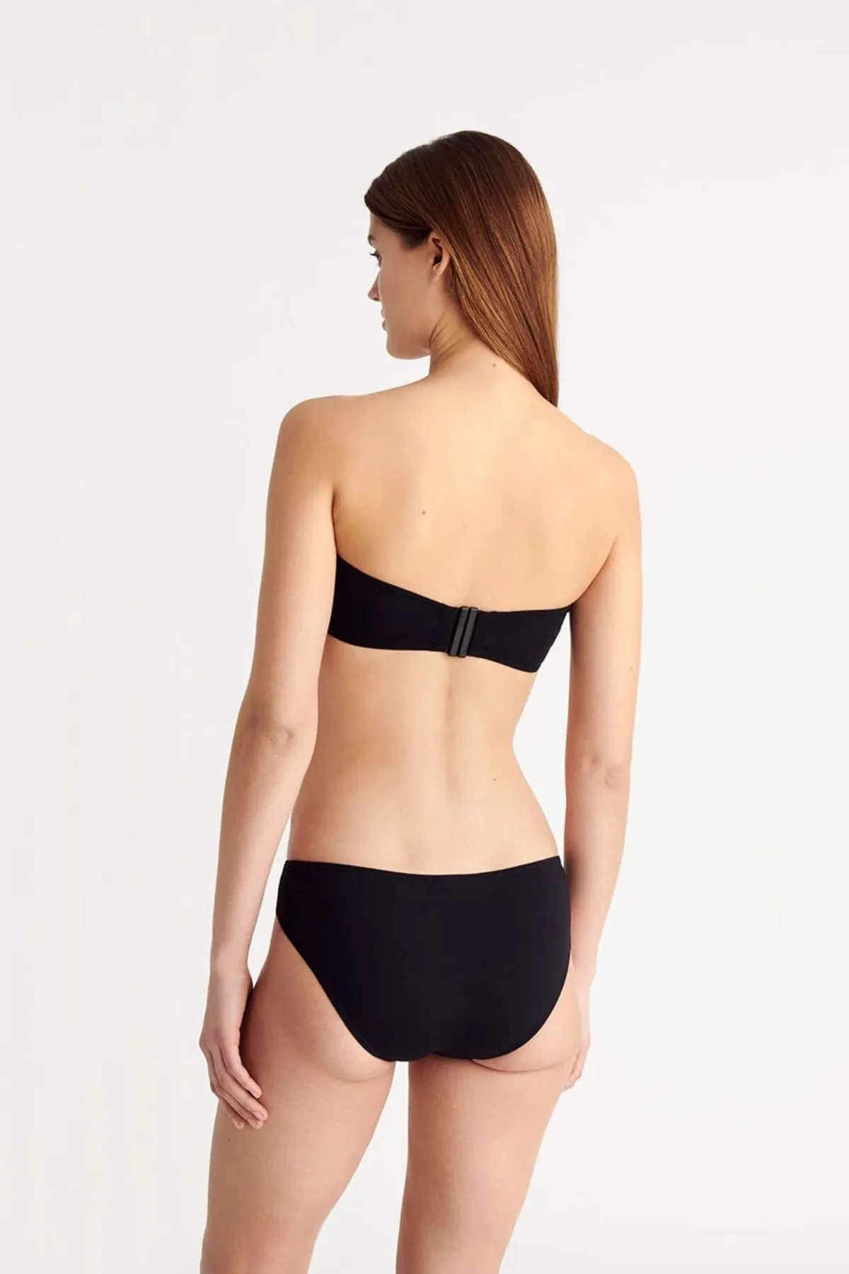 Eres Show Strapless Bikini Top - Black