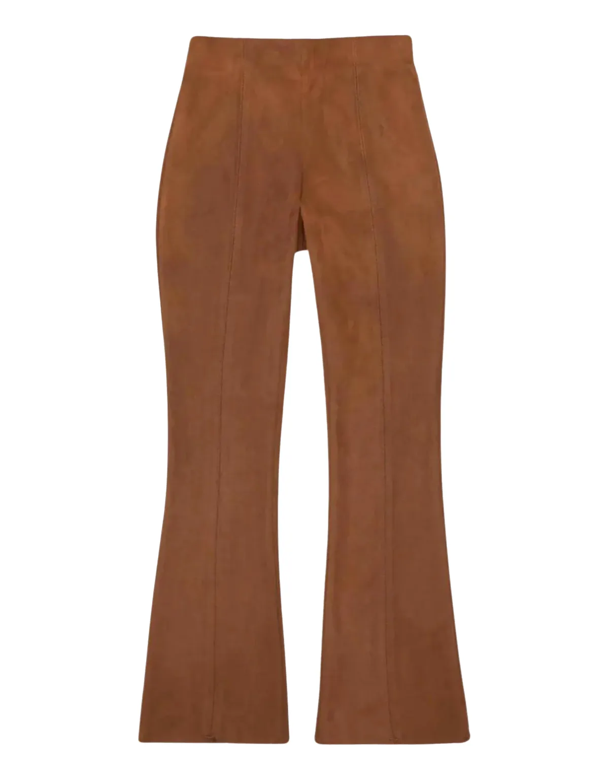 Faye Cropped Pant (Vegan Cognac Suede)