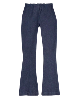 Faye Flare Cropped Pant (Indigo Stretch Denim)