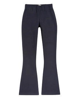 Faye Flare Cropped Pant (Navy Knit)