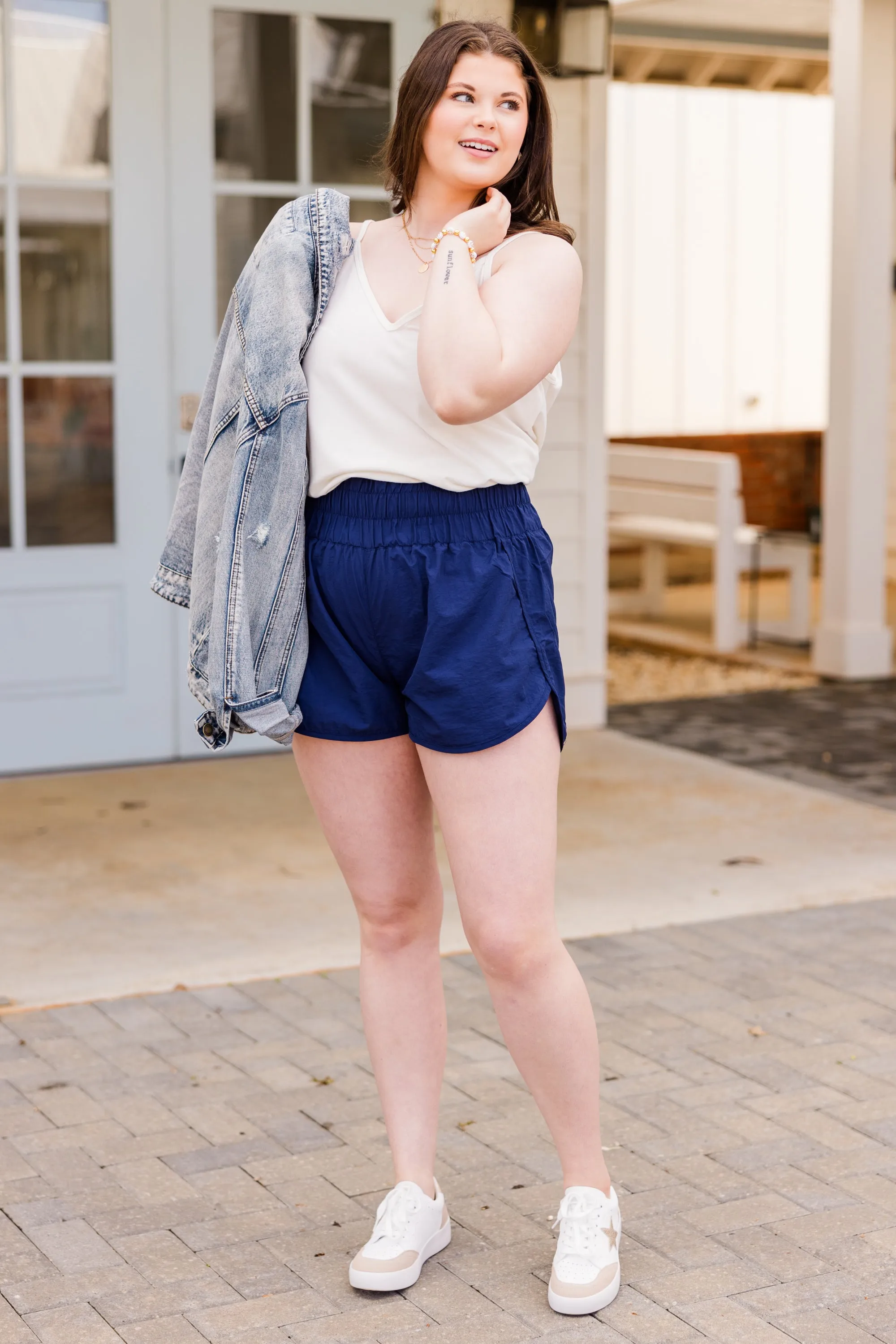 Feeling Motivated Shorts, Light Navy