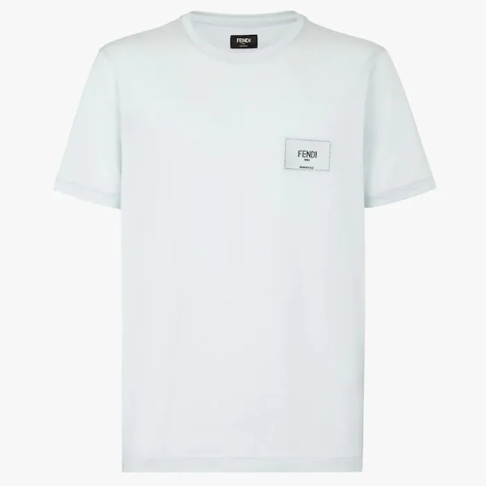 FENDI  |Crew Neck Monogram Logo Luxury Crew Neck T-Shirts