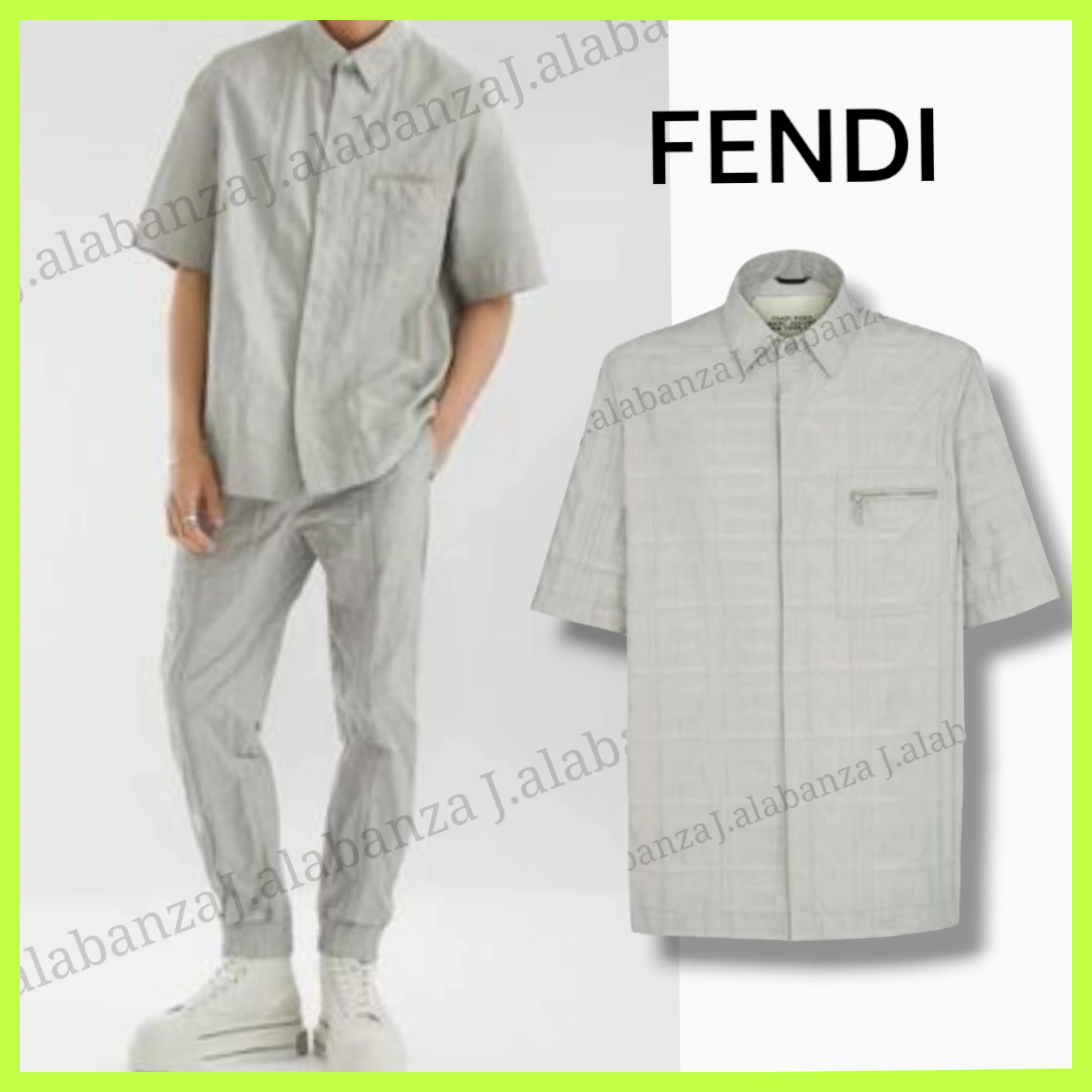 FENDI  |Nylon Street Style Collaboration Short Sleeves Logo Luxury