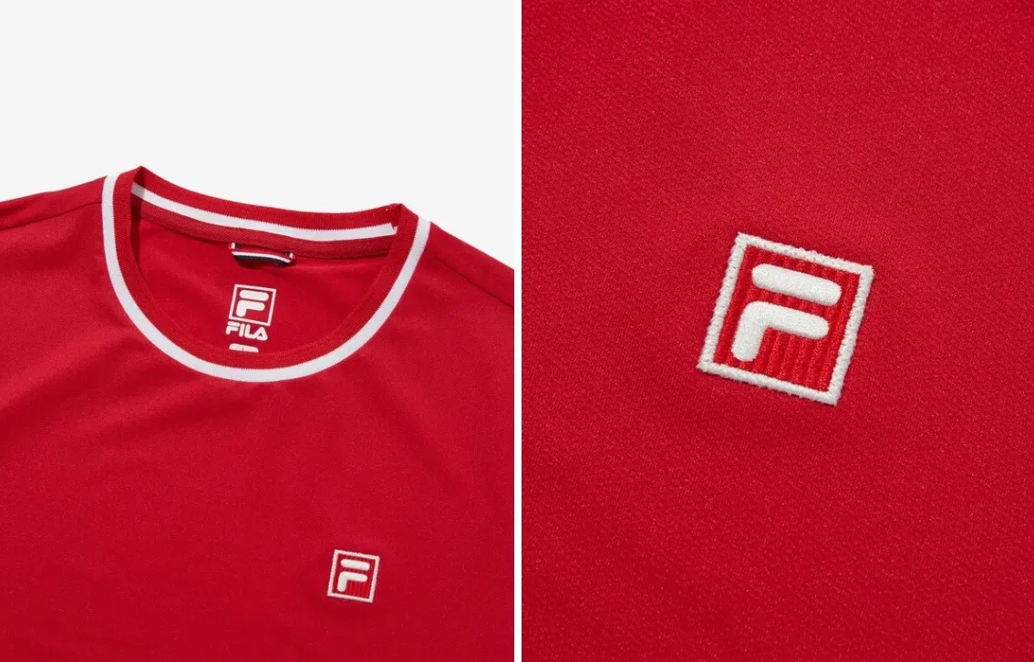 FILA  |Unisex Street Style Plain Cotton Short Sleeves Logo T-Shirts