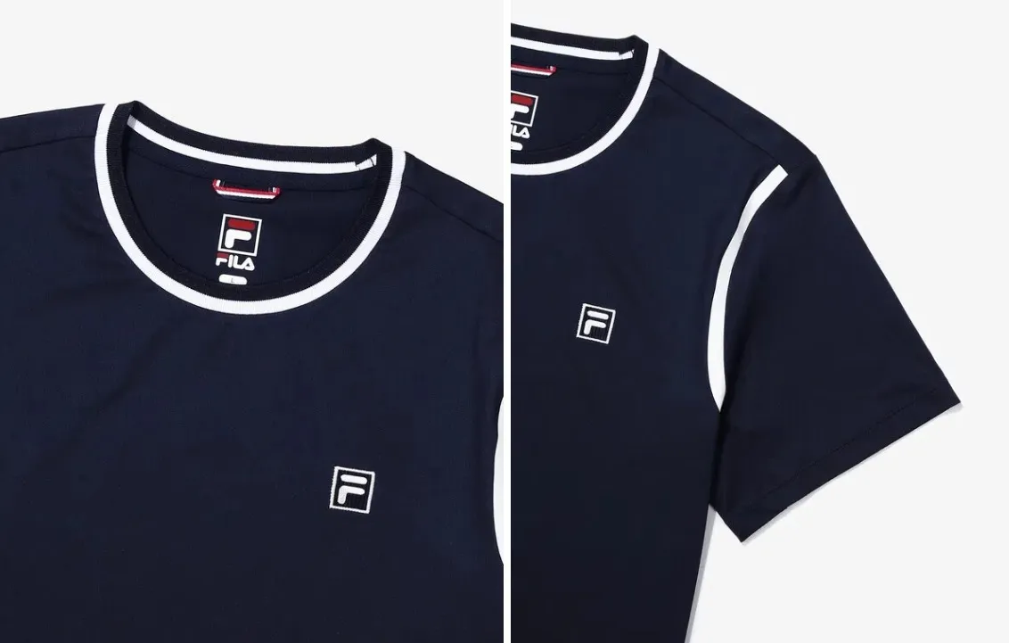 FILA  |Unisex Street Style Plain Cotton Short Sleeves Logo T-Shirts