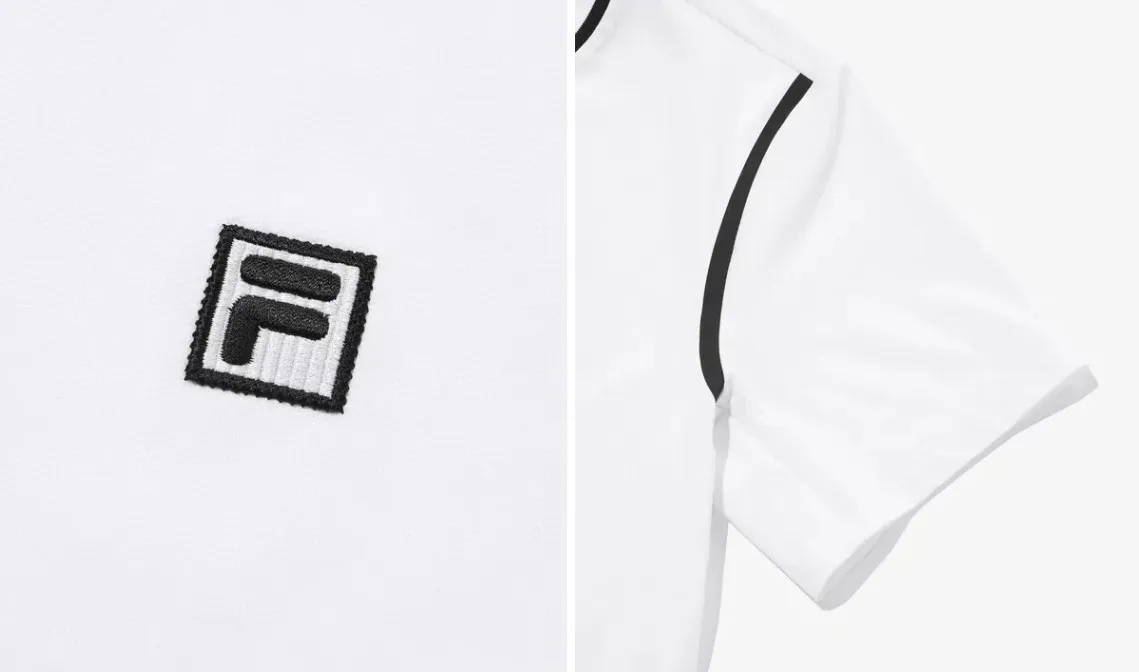 FILA  |Unisex Street Style Plain Cotton Short Sleeves Logo T-Shirts