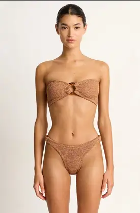 Gloria Bikini in Metallic Cocoa