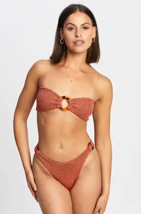 Gloria Bikini in Metallic Rosewood